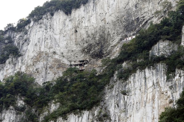 【寻仁迹】立岩悬空寺 一位木匠的“活广告”